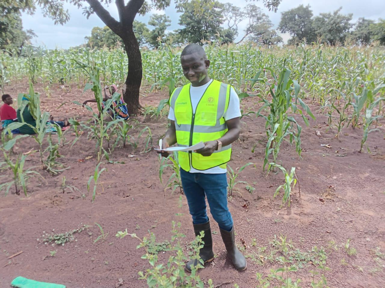 Abdul Latif on the farm